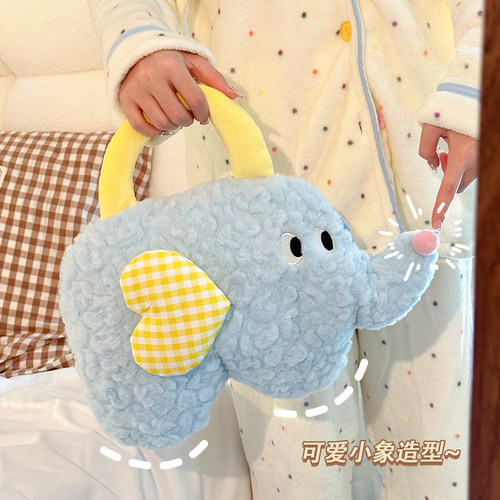 奶油风可爱手提充电款热水袋