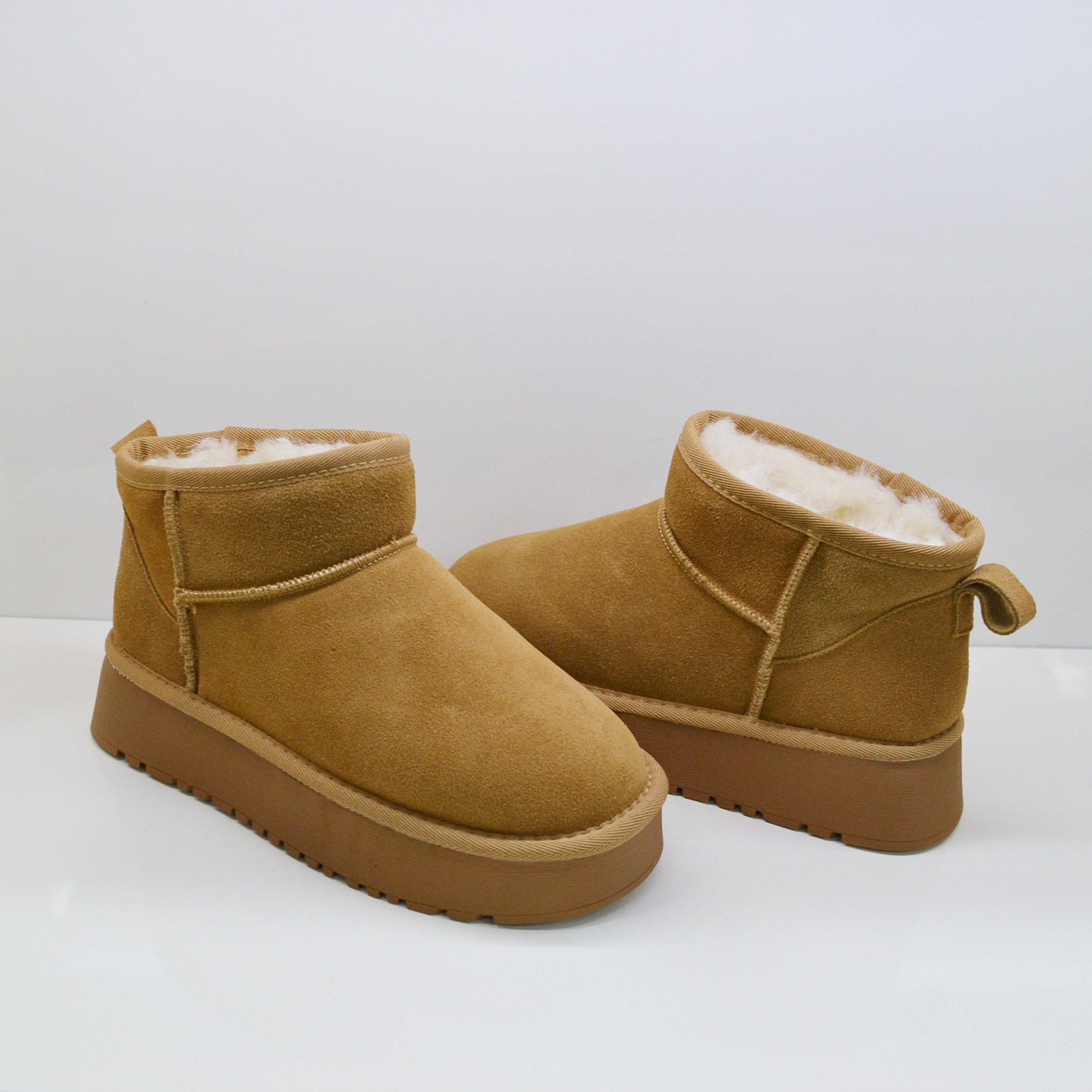 冰洁雪地靴女2025冬季新款真皮加绒厚底短筒保暖雪地靴棉靴225805,女鞋,时尚雪地靴,淘宝优惠券,粉丝福利购,淘宝优惠卷