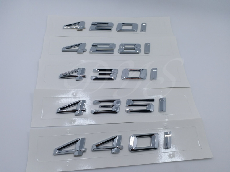 专用于宝马4系420i 428i 430i 435i 440i车标后尾标排量标车贴