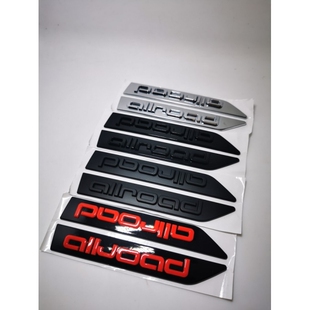 专用奥迪A4A6allroad旅行版运动车标尾标叶子板后标黑武士贴标