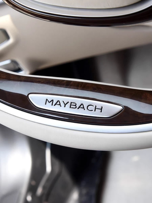 适用于S级方向盘贴 S400 S500 S600内饰MAYBACH贴标