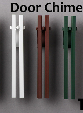 日本代购Timbre Bo铝合金咖啡馆风铃门铃长条形声音清澈悦耳