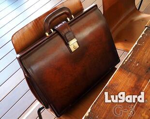 青木鞄 Lugard日本制通勤牛皮公文包手提单肩斜挎包杜勒斯包男士