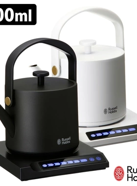 Russell Hobbs T热水壶黑色白色泡茶冲咖啡0.6L日本直邮 7106JP