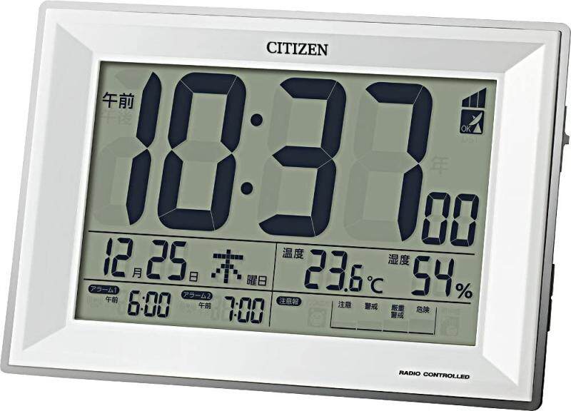일본 구매대행 CITIZEN 시티즌 시계 전파 측정기 온도계 펄스 와이드 스크린 첨부 습도계