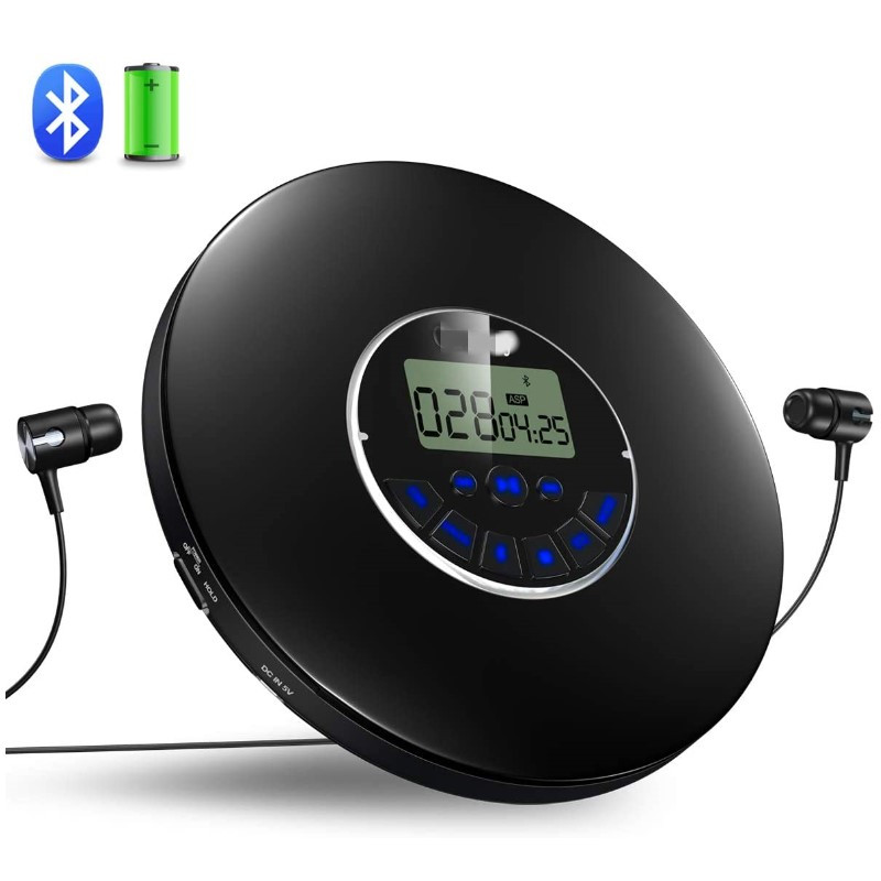 蓝牙CD随身听内置锂电防震系统