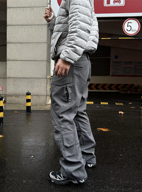 RBM 阿瑞斯秋冬加绒三防军鸟LEAF户外多裁片口袋软壳冲锋裤工装裤