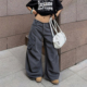 裤 RULE 美式 复古做旧cargo廓形解构口袋工装 男女阔腿休闲裤