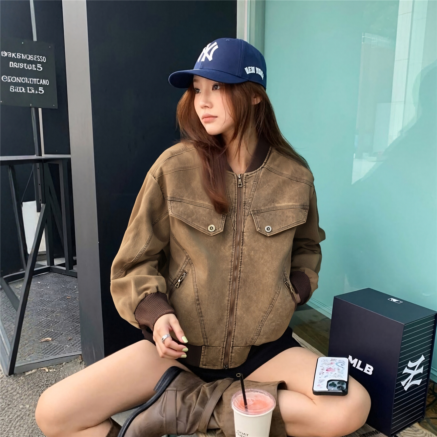 RULEBYME哈灵顿做旧夹克