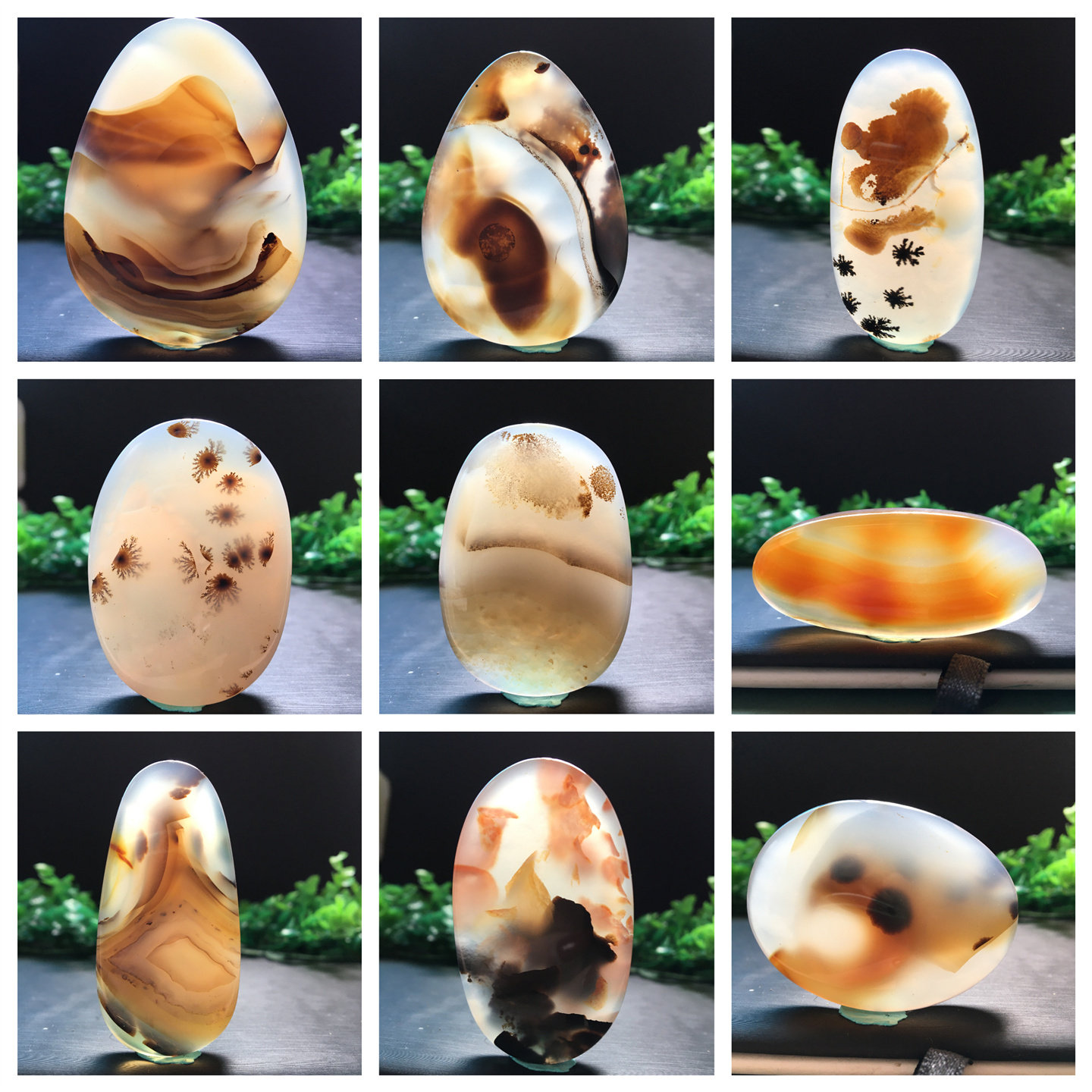 马料海洋玉髓吊坠方牌风景奇石草花玛瑙摆件一景一物精品像形包ml