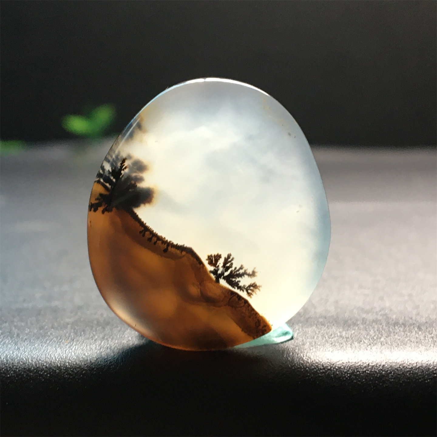 马料海洋玉髓吊坠方牌风景奇石草花玛瑙摆件一景一物精品像形2Z