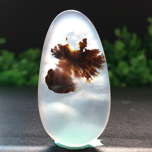 天然水草玛瑙风景吊坠一物一图