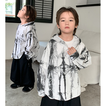 源源家童装男童长袖衬衫儿童连帽衬衣2024新款中大童秋季上衣洋气