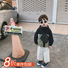 宝宝冲锋衣防风上衣洋气女童装 儿童外套男童风衣2019春秋新款 韩版