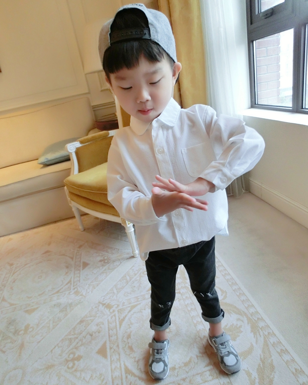 Chemise enfant à manche longue - Ref 2083115 Image 4