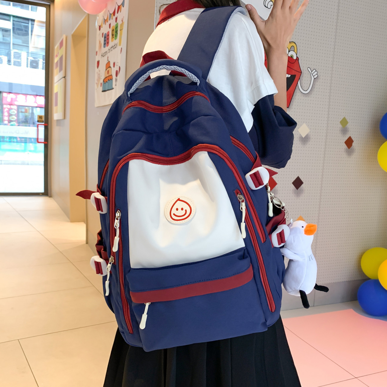 原宿ulzzang双肩包简约大双肩背包
