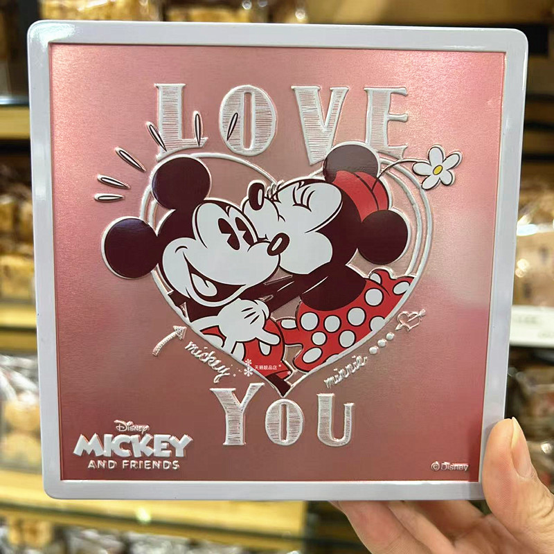 香港代购奇华饼家迪士尼米奇米妮精致礼盒朱古力蛋卷花生脆糖