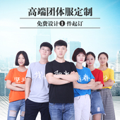 活动印logo批发 广告衫 定制纯棉圆领短袖 空白T恤班服DIY手绘文化衫