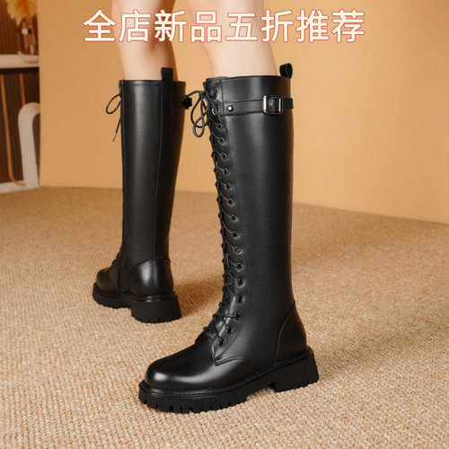 新款真皮加绒马丁靴16