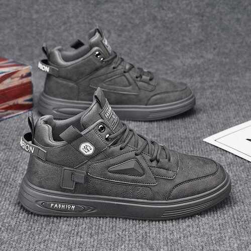 高帮板鞋男生运动休闲鞋子韩版潮