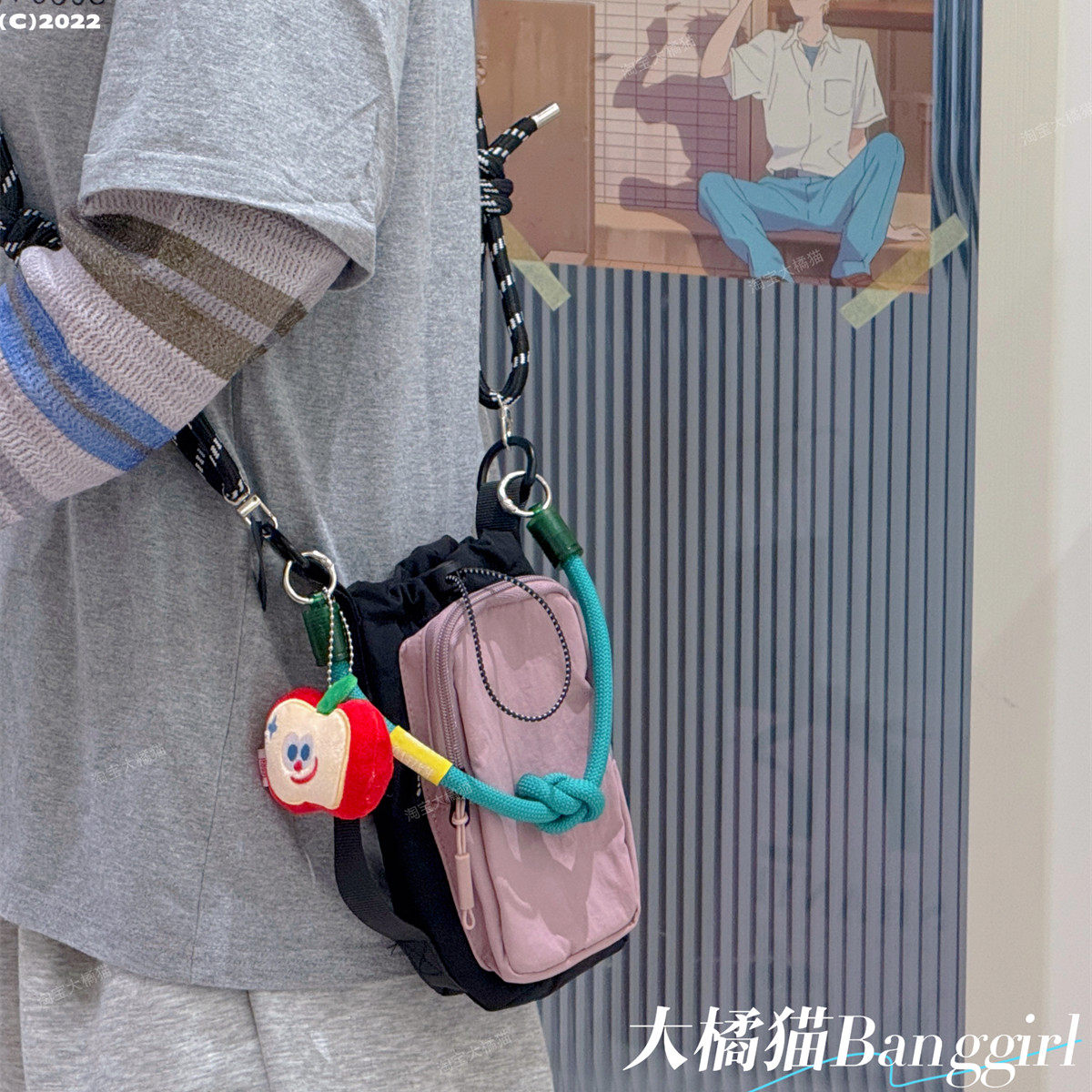 斜挎包包机女学生游轻便