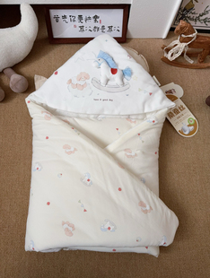 a类棉花包被 纯棉新生儿四季款全棉产房抱被春夏秋冬外出襁褓被子