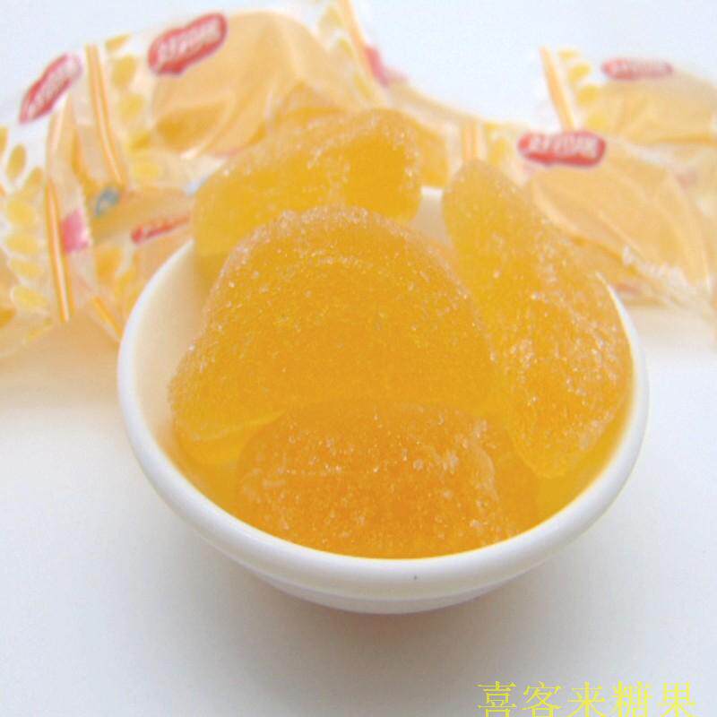 好邻居橘子味软糖散装休闲小零食办公年货糖果结婚礼品喜糖500克