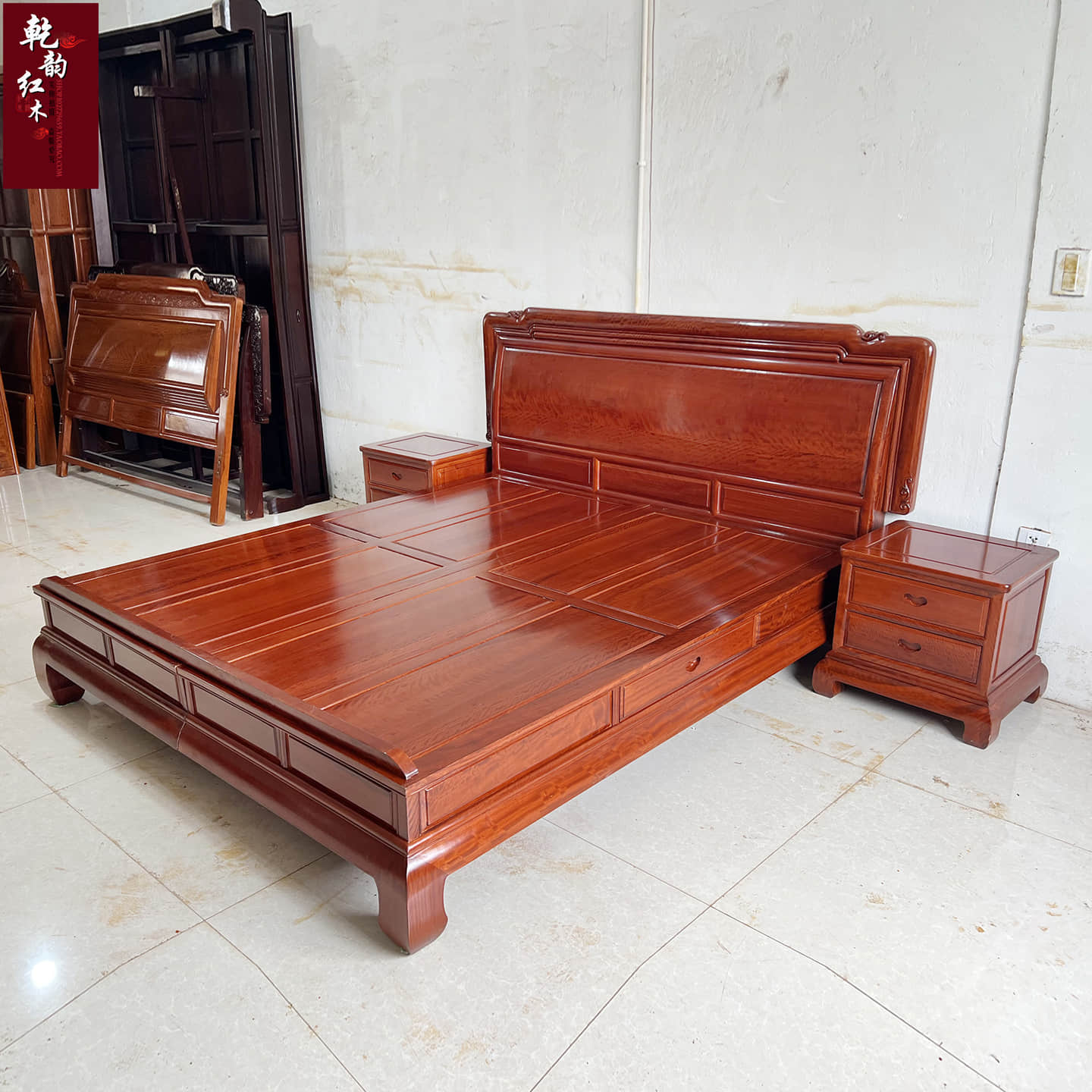 东阳红木家具花梨木1.8米双人床