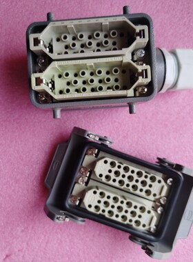 WAIN连接器HD-025-MC-Z公芯HD-025-FC(Z)母芯50针冷压插头10A250V