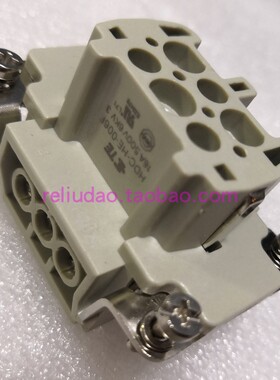 TE泰科连接器HDC-HE-006F母芯HE-006-F螺钉式 SIBAS 六针16A插座