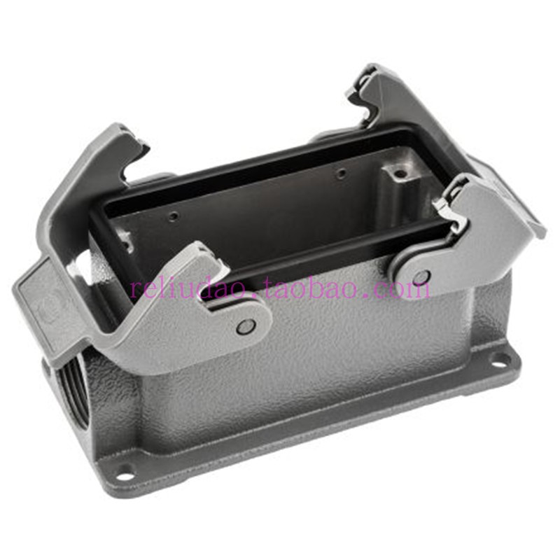 HARTING连接器09300161270高底座Han-16B-asg2-QB-21双边孔浩亭