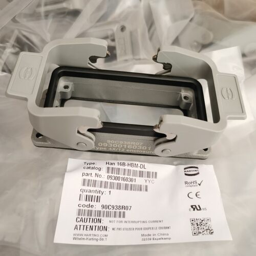 HARTING连接器09300160301双扣底座Han-16B-HBM-DL哈丁浩亭全新品
