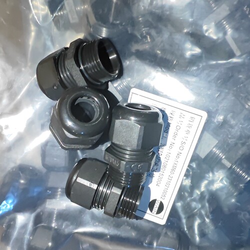 WAIN唯恩连接器WANP-M20B(D5-10)白黑色WNAP-M20G尼龙塑料接头