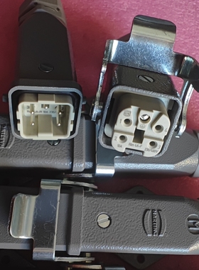 HARTING德国浩亭09200042611连接器Han-4A-M公芯5针10A原装现货