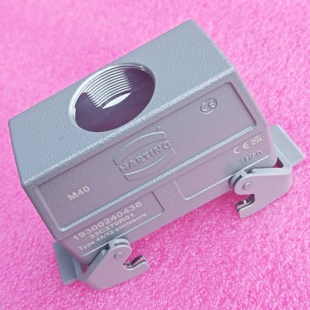 HARTING连接器19300240438对接外壳HAN-24B-gg-QB-M40带双扣浩亭
