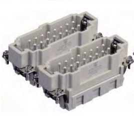 TE泰科SIBAS重载连接器HE-016-MS公插芯16A/500V公芯16针弹片式