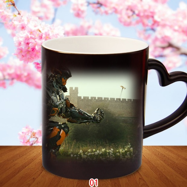 变色杯变形金刚同款魔术感温杯陶瓷杯子 0141