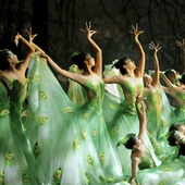 雀之灵剧目 杨丽萍孔雀舞舞蹈演出服大摆裙孔雀裙服装 工厂店