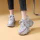 百搭透气增高休闲轻便舒适运动鞋 厚底老爹鞋 时尚 新款 女2026年春季
