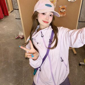 多巴胺防晒衣女巨好看轻薄外套2026新款户外运动速干防晒服