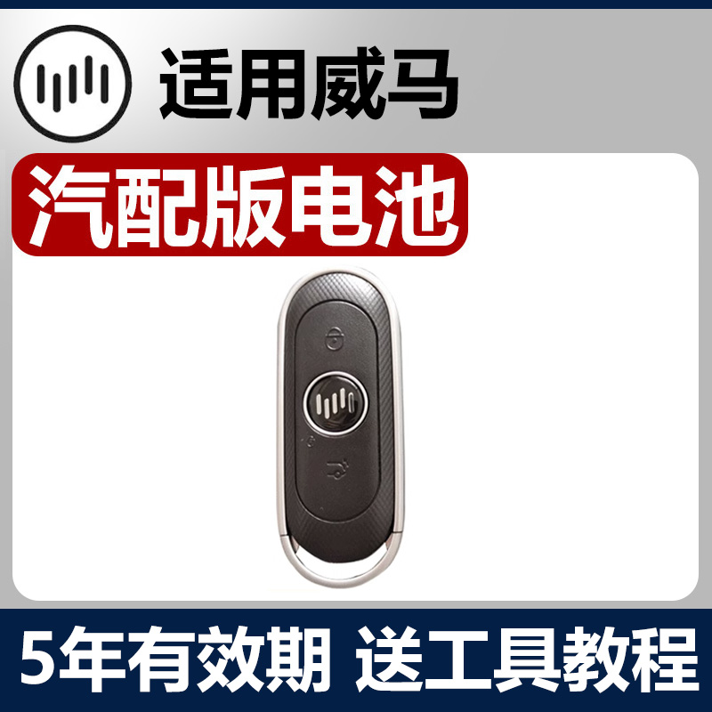 适用于威马EX5/W6/M7/EX6/E.5冠军汽车钥匙遥控器电池原装CR2032
