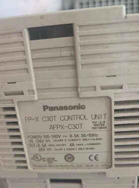 松下PLC AFPXC30T 松下模块实拍图看好咨询维修