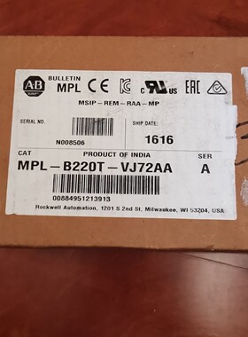 MPLB220TVJ72AA 伺服马达 全新原装正品咨询维修咨询维修