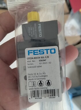 费斯托电磁阀 550247  CPE14M1CH3GL咨询维修
