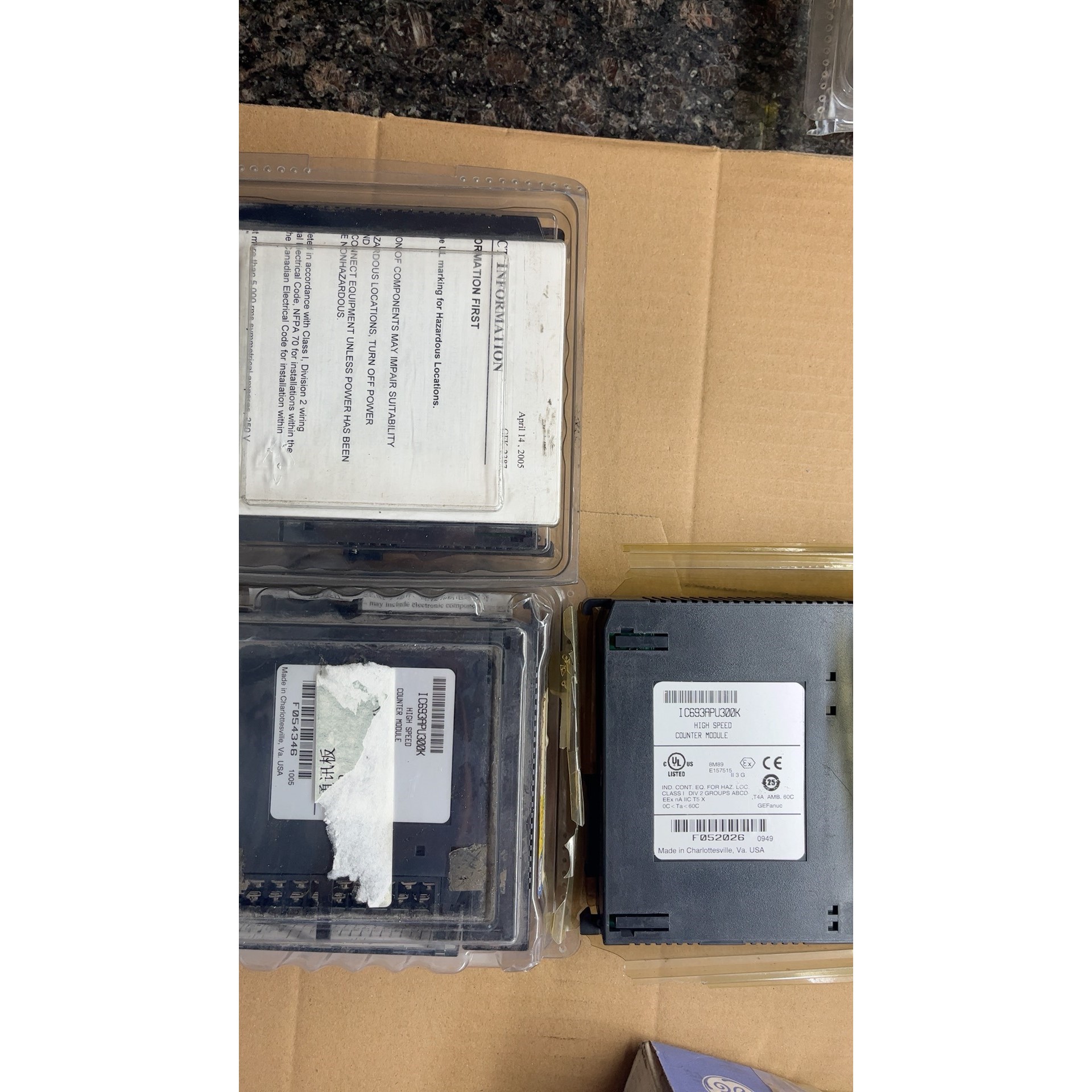 GE Fanuc高精度计数器模块型号IC693APU300咨询维修