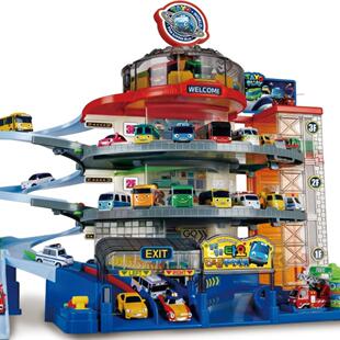 韩国tayo太友小巴士公交车儿童玩具车男孩新款超级大楼停车场轨道