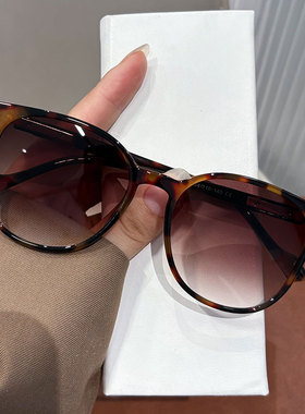 玳瑁色墨镜2025新款潮女复古大框