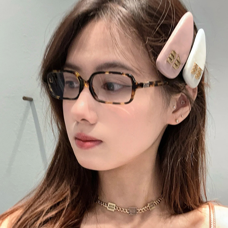 方形书呆子防蓝光小框眼镜女小脸