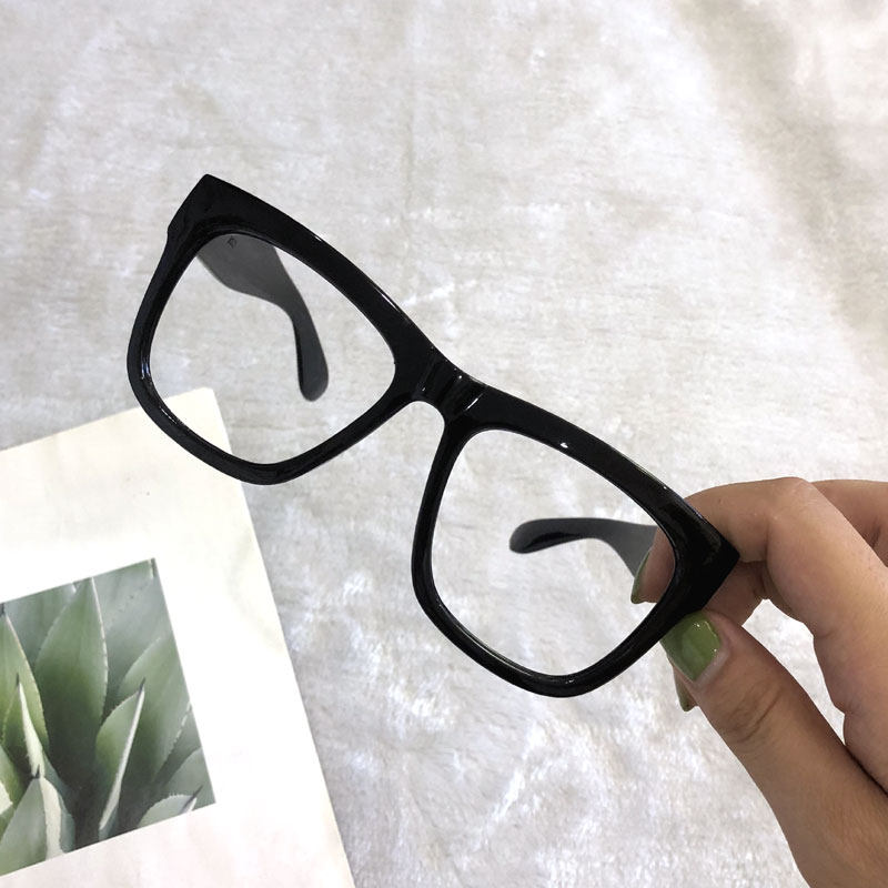 装饰眼镜女高级感素颜网红黑框韩版潮大框方形无镜片眼镜框男镜架