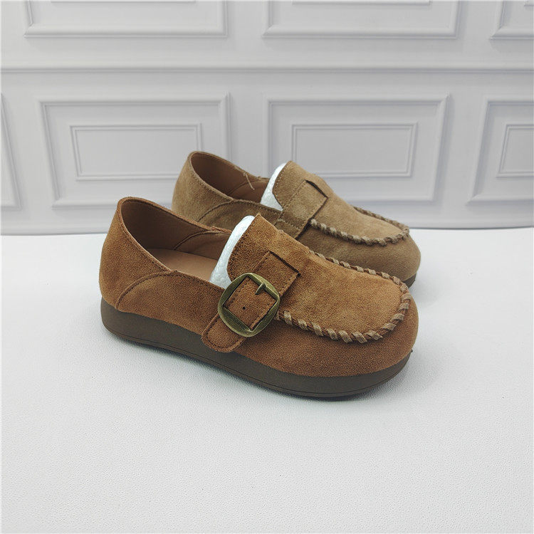 26春季新款休闲风一脚蹬乐福鞋女平跟金属扣百搭舒适勃肯鞋女